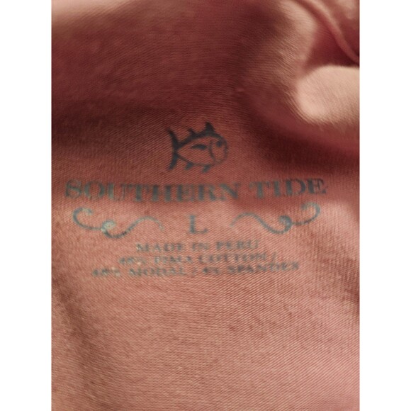 Southern Tide Pullover Cowl Neck Pullover Pink Pima Cotton Size Large Athleisure - Picture 4 of 9